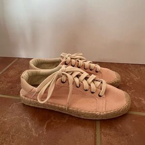 NEW Soludos Pink Espadrille Sneakers, Size 9